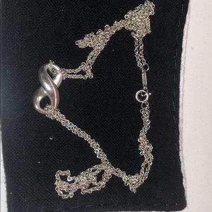 Tiffany’s infinity silver necklace